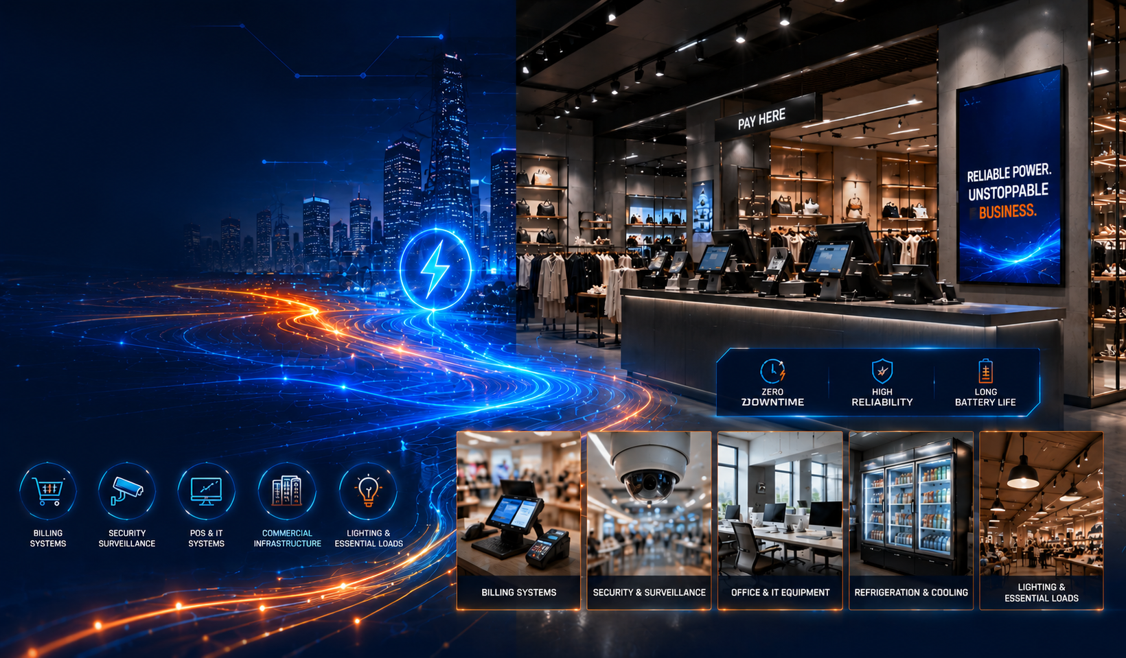 retail Stores and commercial Business